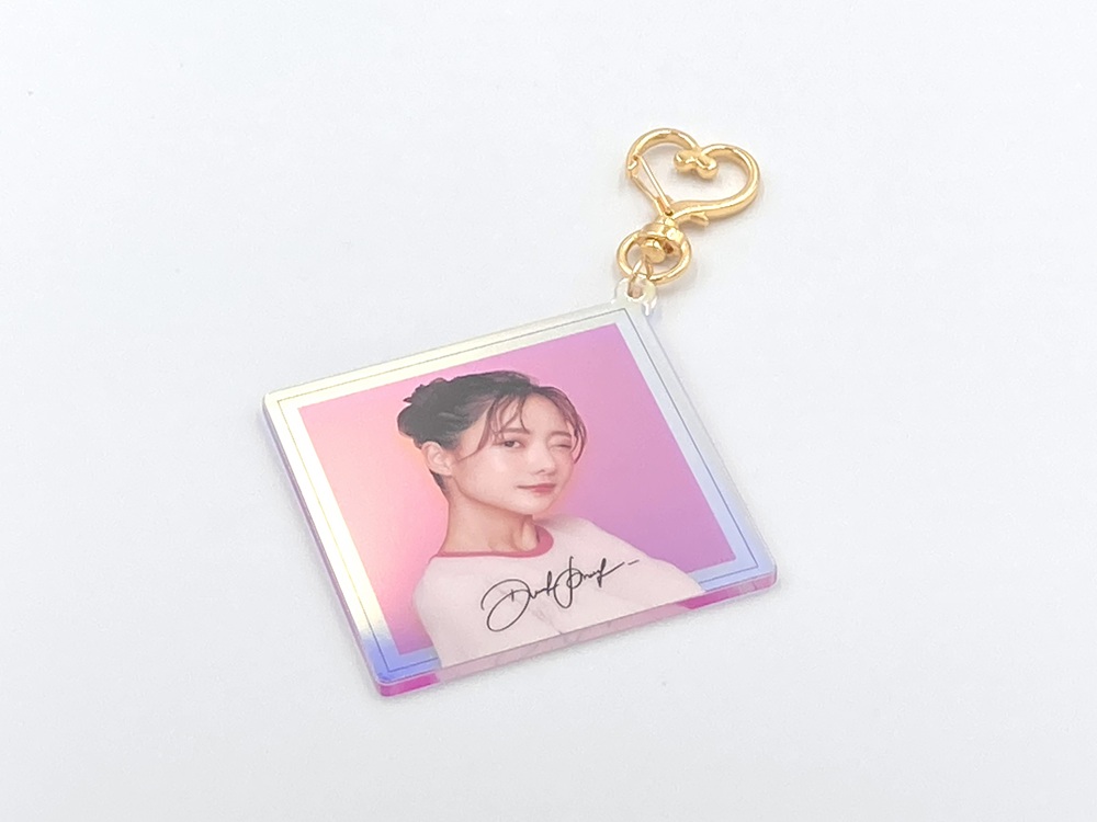 オーロラアクリルキーホルダー<br>オフセット印刷