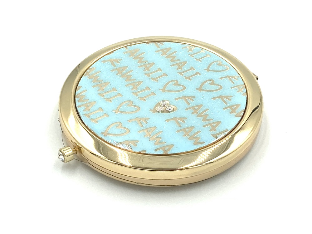 コンパクトミラー<br>重厚丸型70φ<br>凹凸表現