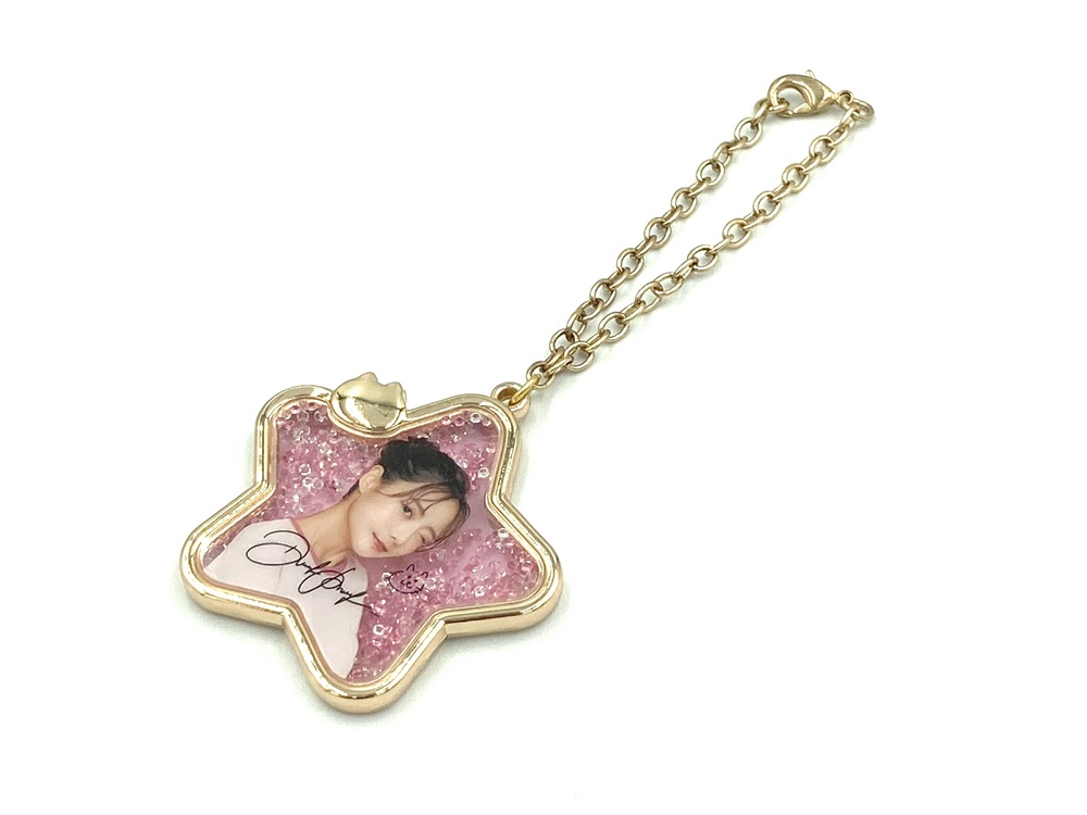 クリアメタルチャーム(ストーン入り)<br>フルカラー印刷