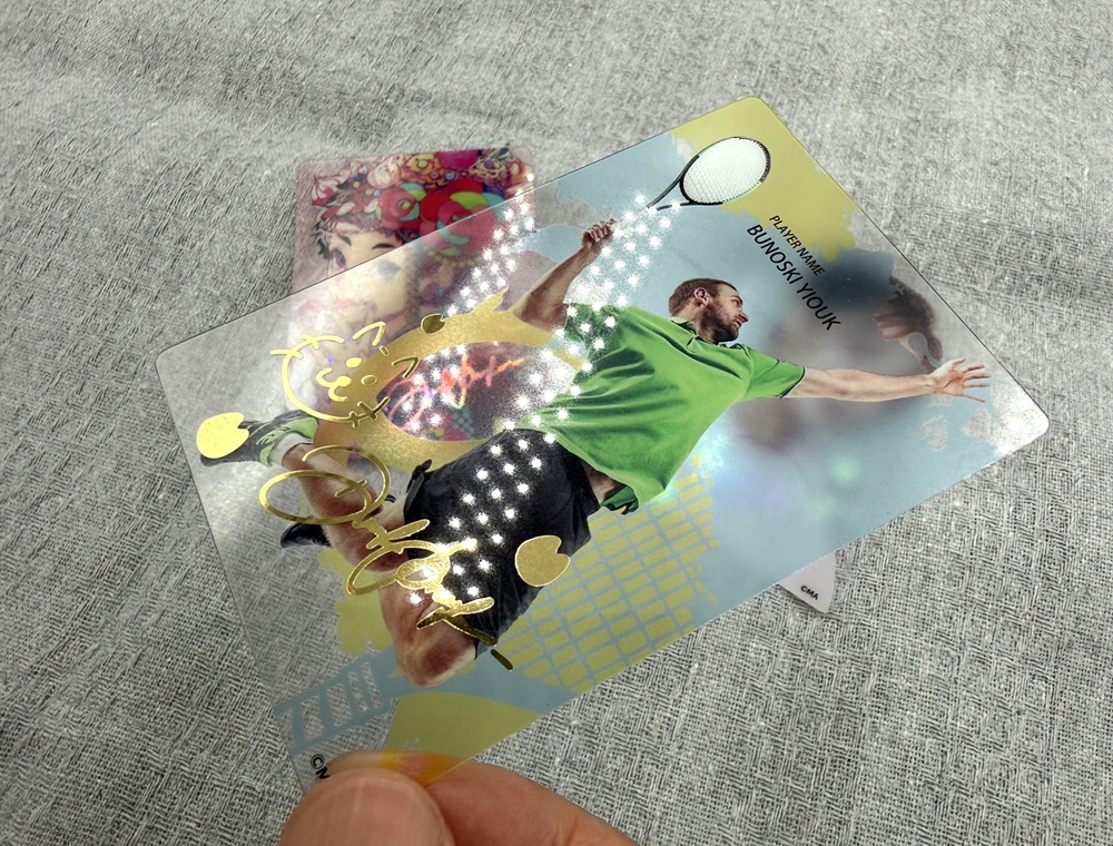 クリアカード(金箔押し)